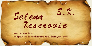 Selena Keserović vizit kartica